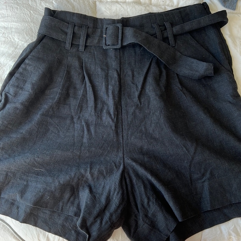Abercrombie linen shorts with belt